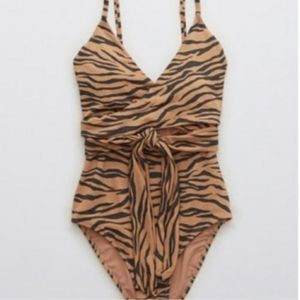 Aerie wrap one piece swimsuit